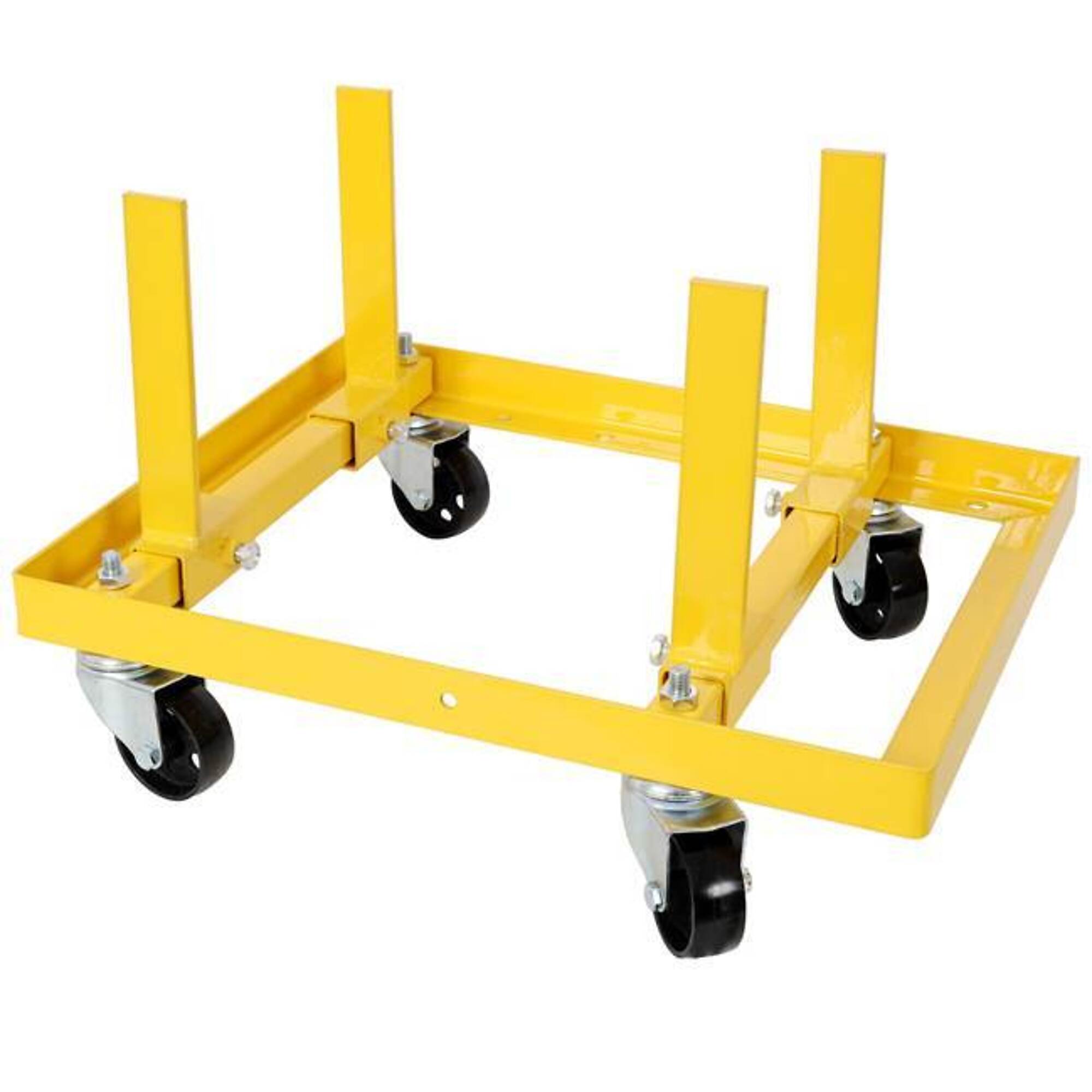 750 lbs. Capacity Rolling Engine Stand with 2pcs Buckle Straps, yellow, BAC-W465P276704